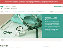 Tablet Screenshot of lawrencevilleinternalmedicine.com